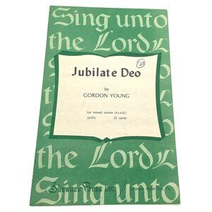 Jubilate Deo by Gordon Young Choir Sheet Music